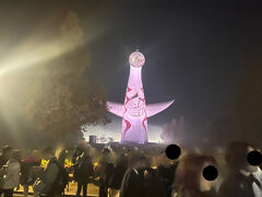 帰りは大混雑で万博記念公園を出るまでに40分以上かかりました･･･