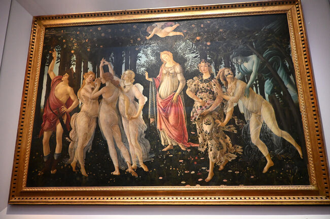 一度は見たことのある絵画がよりどりみどり。音楽の教科書で見た気がするボッティチェッリの「春」。