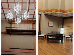 ホテルに着いてすぐに奥のロビーラウンジに通されました。広々としていてきれいな空間でした。