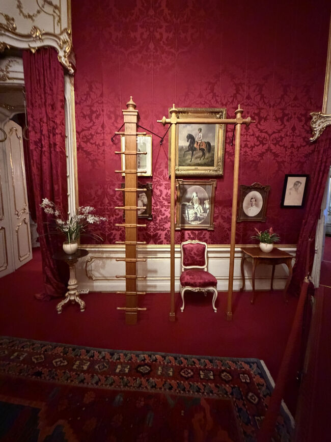 ミュージカルにも出てくる皇后陛下の体操室です<br />肋木あります