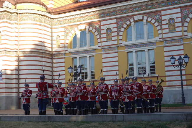 Regional 歴史博物館前で楽隊の演奏があった。