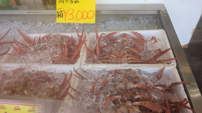 今年は、日本海側のカニが豊漁だと言うのは、ニュースで知っていましたけれど、それにしてもこの激安価格には驚きました。