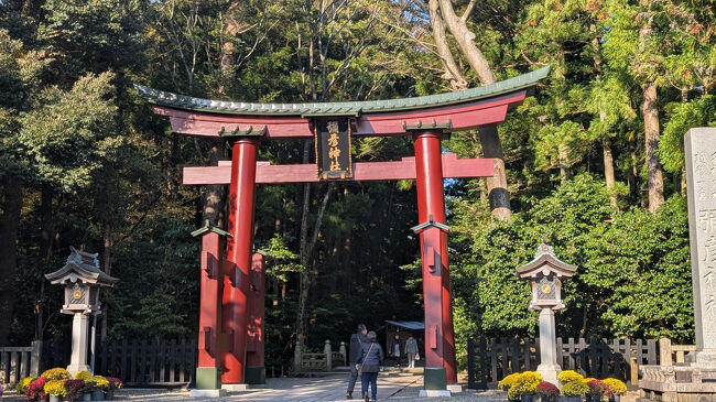 かなり歩きましたが、弥彦神社の入り口に着きました。