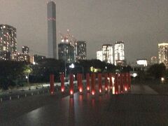 その後銀座からバスに乗り晴海客船ターミナルへ