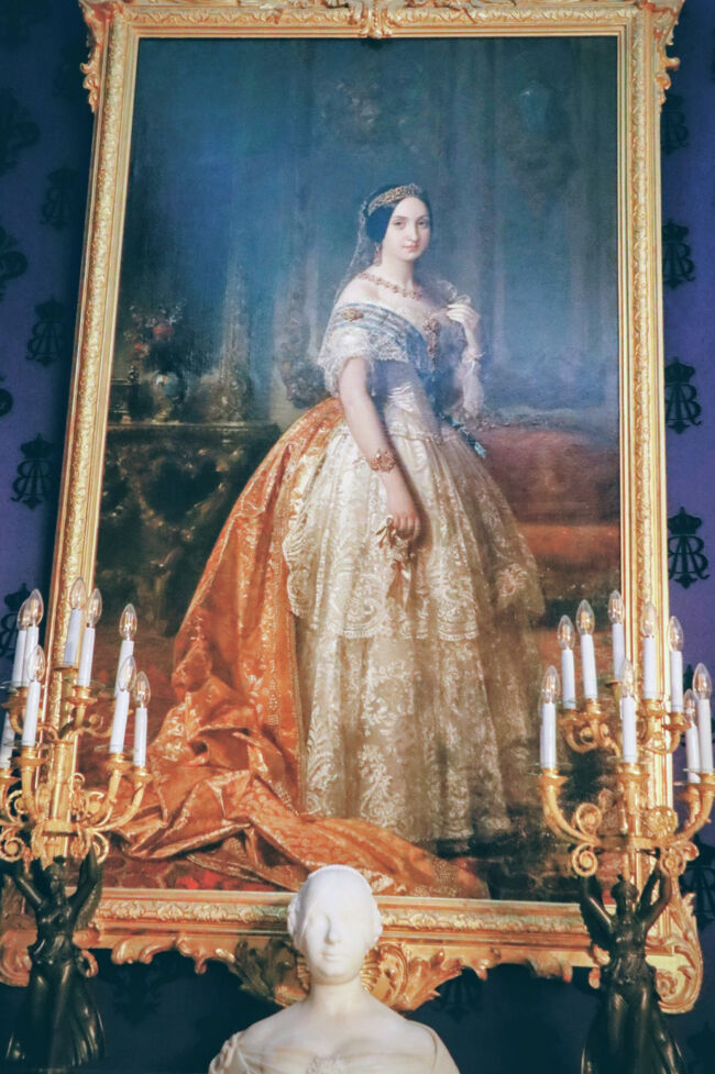 スペイン王女　モンパンシエ公爵夫人　マリア・ルイサ・フェルナンダ・デ・ボルボンの肖像画<br />名前ながーーい！<br />