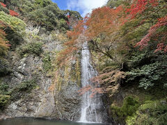 凄い人の中　人と人の間から大滝を撮りました

しばらくベンチに座ってマイナスイオンを浴びました
滝　木々から大自然のエネルギーを体に浴びて
神秘なパワーを得られますように(*^▽^*)