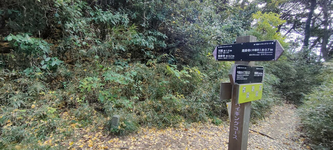 今泉台6丁目から天園ハイキングへの道標<br />私共は瑞泉寺を目指します