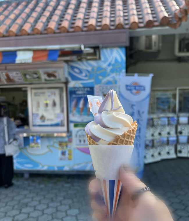 【ブルーシール】<br />紅イモ＋バニラのミックス￥480<br /><br />お久しぶりです～やっぱり美味しいです(@￣ρ￣@)