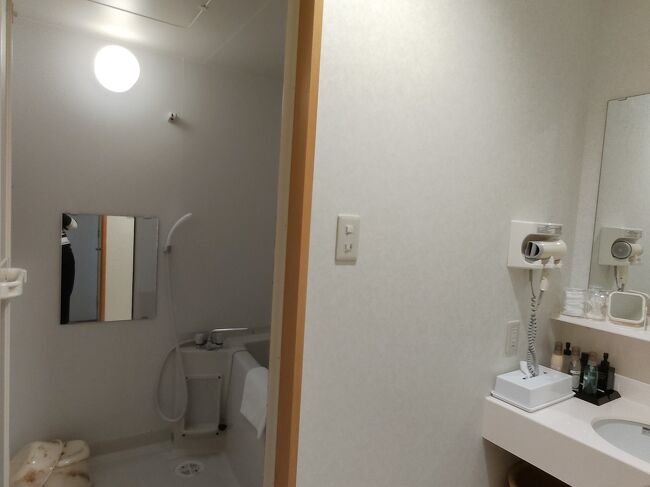 お風呂は洗い場付き、温泉大浴場がとても良くて、お部屋のお風呂は利用しませんでした。