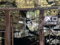 コウモリ穴に着いたけど、入り口が真っ暗でちょっと入っていくの怖いな…
