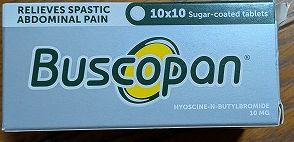 ここからは、主に薬関係です。<br />日本では処方箋が必要な薬が海外ではドラッグストアで買えたりするので、チャンスがあると買っています。これは賛否両論あると思うのでおすすめはしませんが、私自身は薬を常備してて助かったことが多いです。<br />最初はブスコパン<br />胆石持ちなので、万が一に備えて買っておきました。<br />が、帰国してから日本でも市販されていると胆石友から聞かされました(笑)