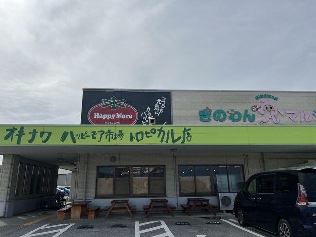 12:00<br />【オキナワ　ハッピーモア市場　トロピカル店】　<br />アメリ感アメリ館から車で15分くらいで到着<br /><br />