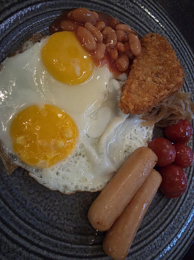 今日はブレックファーストプレートで目玉焼きにしていただきました。