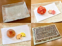 【中川政七商店 奈良本店】
https://www.nakagawa-masashichi.jp/
茶論 奈良町店に併設の【中川政七商店 奈良本店】でお皿を衝動買い。

ちょっと足を伸ばして【萬御菓子誂處 樫舎（かしや）】さんで菓子も購入。
https://www.kasiya.jp/
自宅でお皿に盛り付けてみました。樫舎さんでイートインもできます。

（写真左上）
尾形アツシ 作『ヒビ粉引長方皿』(6,600円)
https://atsushi-ogata.com/
（写真右下）
同上（裏面）

（写真右上）
樫舎の生菓子「錦秋（きんとん製, 464円）」と干菓子・紅葉（6個入り, 583円）。
（写真左下）
樫舎の生菓子「竜田餅（外郎製, 432円）」と干菓子・銀杏（6個入り, 583円）。

「当尾の里」と「ならまち」で過ごした，小春日和の一日でした。

　　了