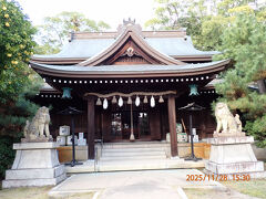 少し歩いて旧縣社・姫路神社に着きました。