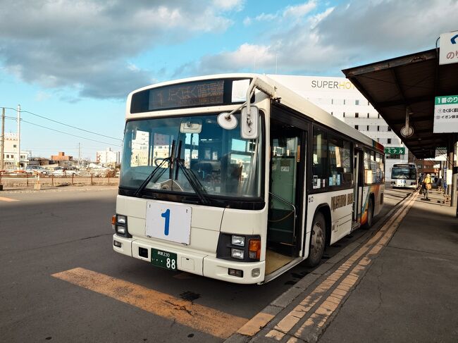 フライトは最終便なので、中心部の観光地を回るたくほく循環に乗ってホテルに向かいます。
