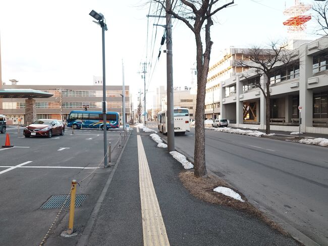 17時、釧路プリンスホテル(市役所前)に到着(写真は18時頃撮影)