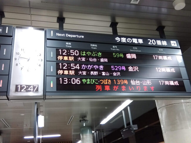 これから東北新幹線・はやぶさに乗って<br />みちのくひとり旅～！<br /><br />つづく・・・