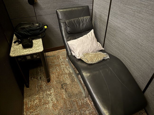 23時半過ぎにNAP部屋に入ったらみたら、ちょうど出る人がいて入れ替えに仮眠スペースを確保できました。超ラッキー！<br />おやすみなさい。