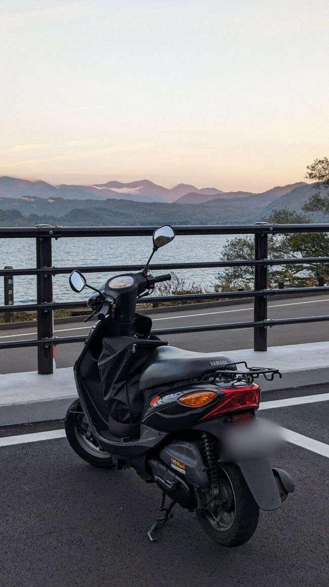 道の駅で休んでいる間に、時刻は17時前に。<br />夕焼けの空になってきました。