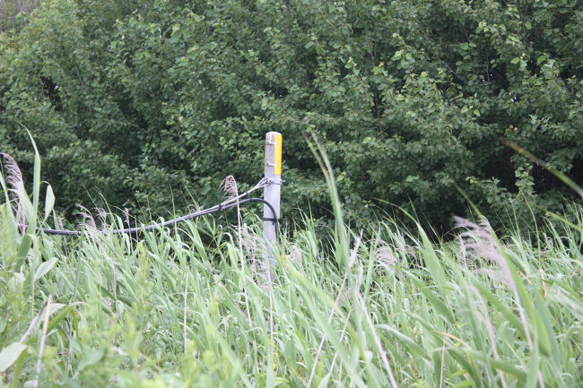 勇払郡むかわ町汐見。<br />これは標識ではなく、何かの設備でしょうか。