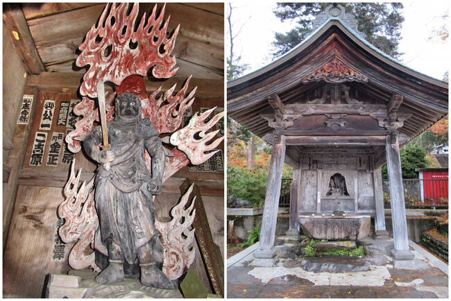 本堂の前に建つ「水殿」・・・中には不動明王が祀られています。