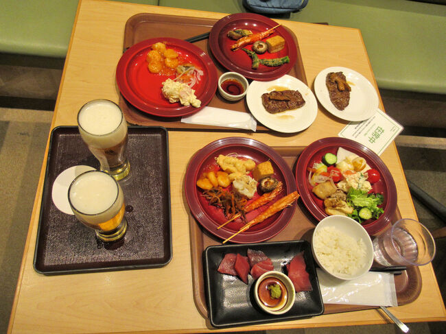 ビールで ” カンパ～イ ” 