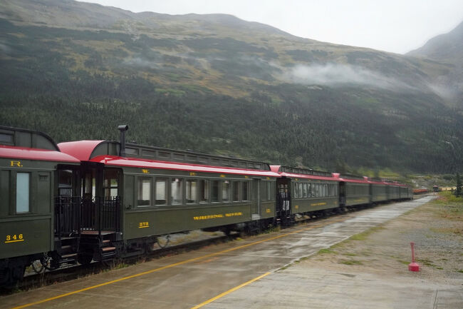 パスポートチェックの後はバスを降りて列車に向かいます。どの車両に乗ればよいのか分からないので駅員の女性に尋ねると最後尾の2つの車両に乗ってと言うことでした。座席は「お好きな所へどうぞ。」ということです。