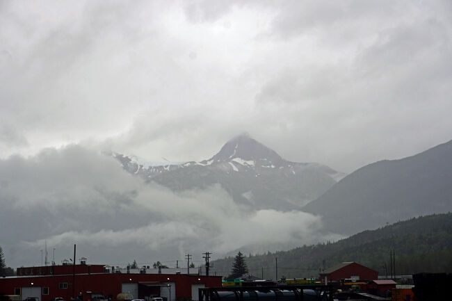 標高が下がるにつれて天気がどんどんと悪くなってきます。天気が悪くなっているのではなく、低く垂れこめた雲の中に降りてしまったようです。