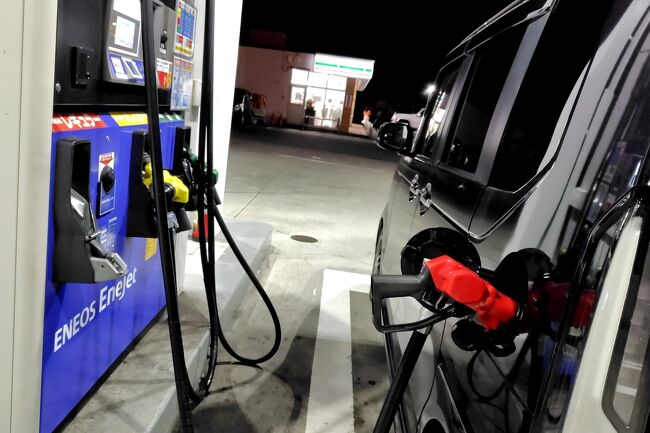 早朝5時すぎには家を出て、まずは給油。これより2時間近くかけて「中伊豆グリーンクラブ」へと向かいます。。