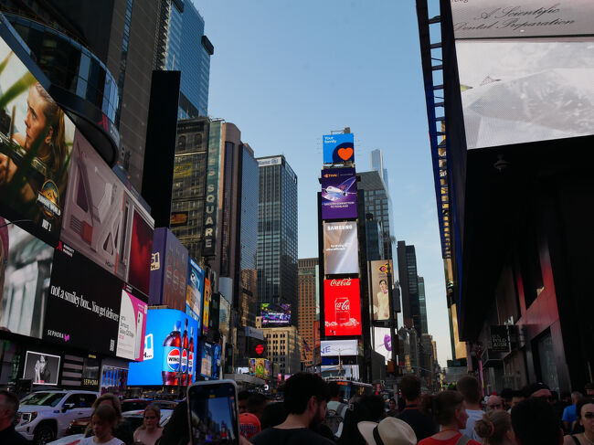 歩道はかなり広いんだけどそれでも人が溢れている状態。