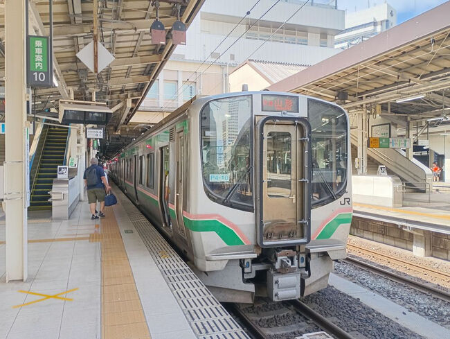 さらに仙台で仙山線列車に乗り換え