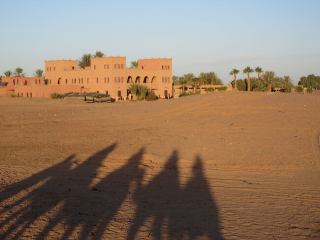 ホテルが見えてきました。