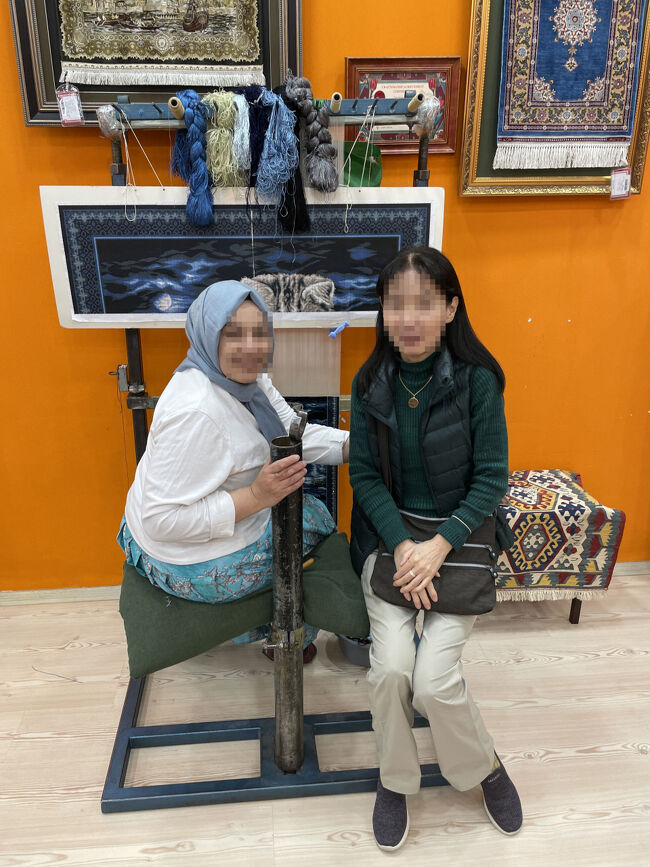 織子さんが気安く撮影に応じてくれました<br />