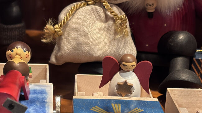 天使の人形が飾ってありました。