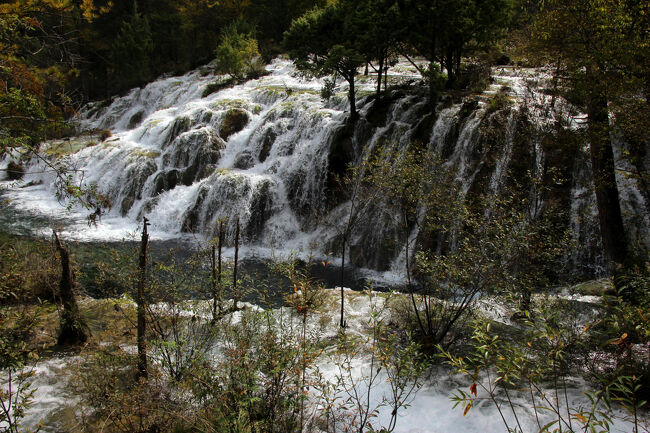 ★秋の九寨溝絶景紀行（６）～【樹正溝】→樹正群海:双龍海瀑布