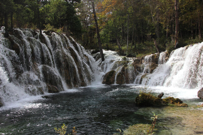 ★秋の九寨溝絶景紀行（６）～【樹正溝】→樹正群海:双龍海瀑布