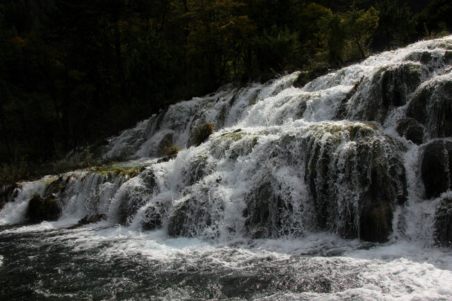 ★秋の九寨溝絶景紀行（６）～【樹正溝】→樹正群海:双龍海瀑布