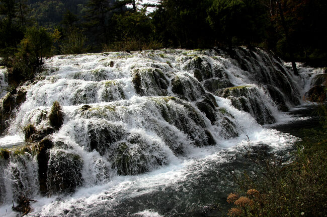 ★秋の九寨溝絶景紀行（６）～【樹正溝】→樹正群海:双龍海瀑布
