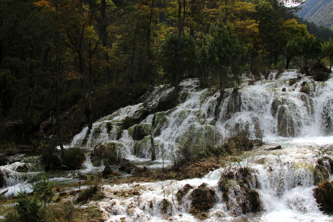 ★秋の九寨溝絶景紀行（６）～【樹正溝】→樹正群海:双龍海瀑布