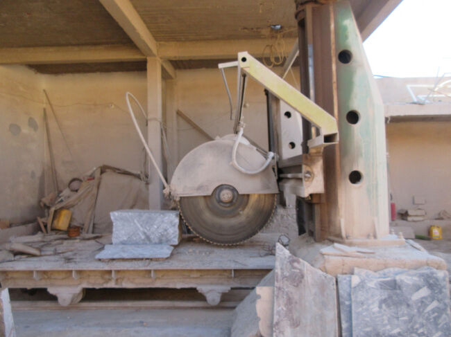 採掘したものを加工するところ。