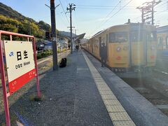 岡山で赤穂線に乗換えて

8:23　日生駅で降りる。