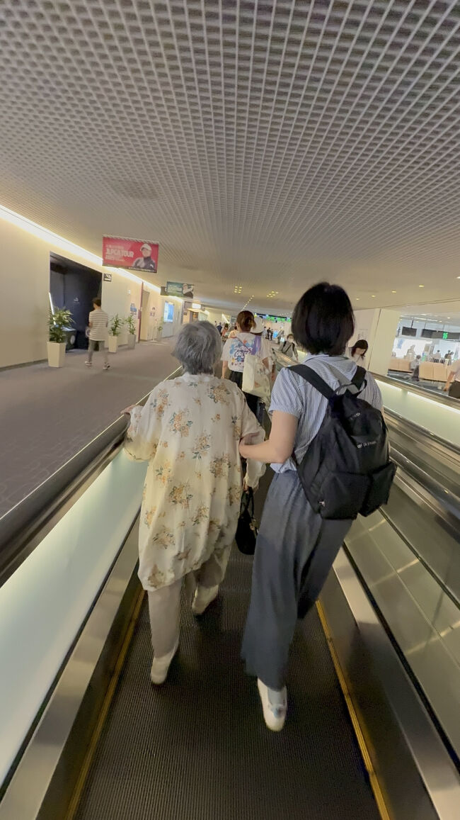 姉が母を誘導してくれてます。場所が分からないのに突き進む母です。