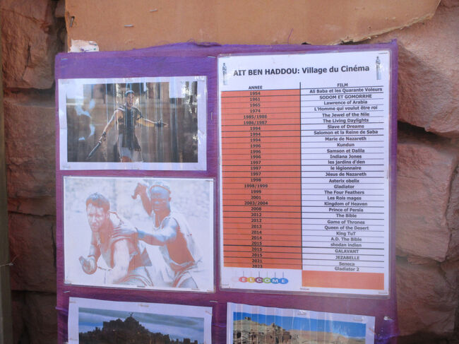 ロケがあった映画のリストだったと思います。