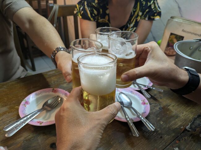 友人たちと合流し乾杯～♪