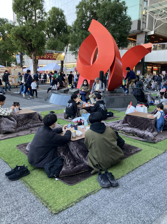 駅前にこたつが出てそこでおでんを食べれるという良イベント