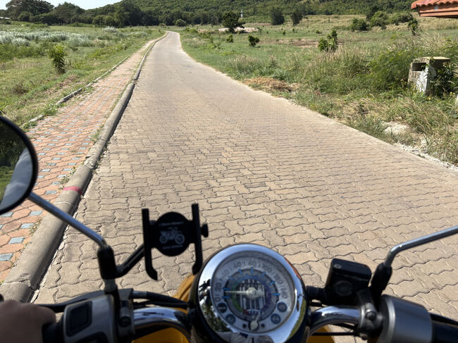 時速20㎞くらいで走行します。