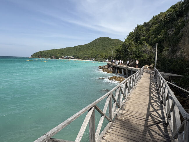 しばらく桟橋を歩きます。