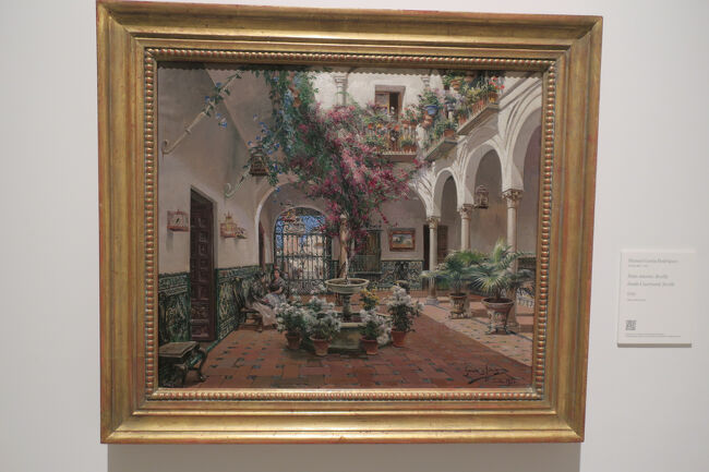 こちらはセビリアのパティオが描かれた絵で、お花が繊細で綺麗でした。