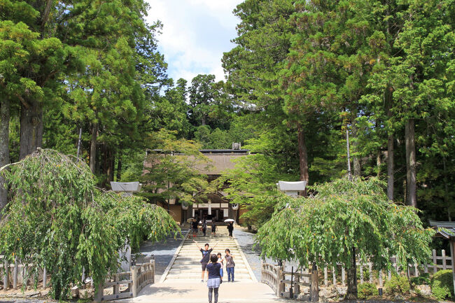 金剛峯寺<br />何回かお参りしていますので、最近はこの参道から拝礼だけして移動しています。